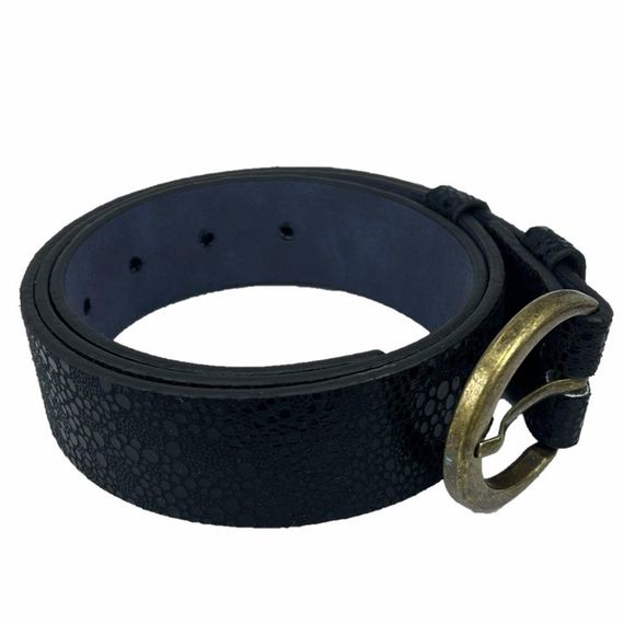 Vegan Leather Hll147 Women Belt 100 Cm Black - photo 3