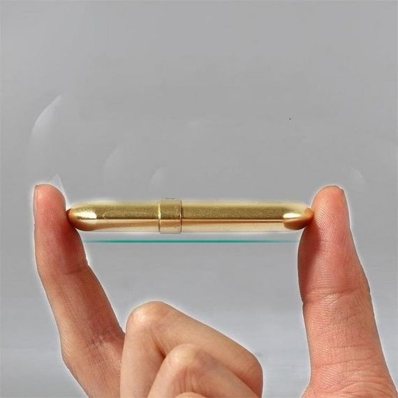 Бензиновий ретро мінімалістичний запальничка Кубой з міді, розмір 0,8-2 см, висота 7 см, в спеціальній упаковці - фото 4