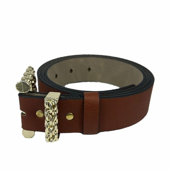Vegan Leather Hll1165 Women Belt 100 Cm Brown - photo 4