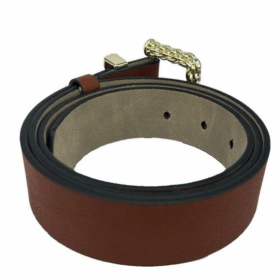 Vegan Leather Hll1165 Women Belt 100 Cm Brown - photo 3