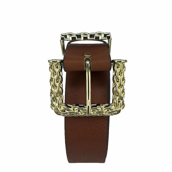 Vegan Leather Hll1165 Women Belt 100 Cm Brown - photo 1