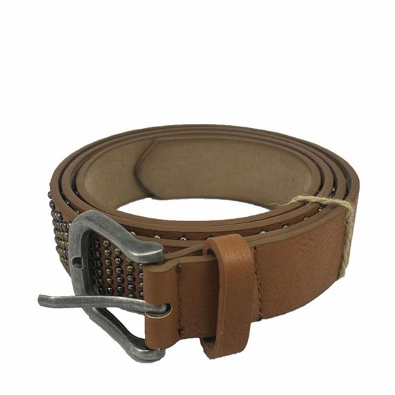 جلد نباتي Hll1161 حزام حريمي 100 سم بونتو بني - صورة 4