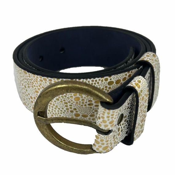 Vegan Leather Hll146 Women Belt 100 Cm White - photo 1