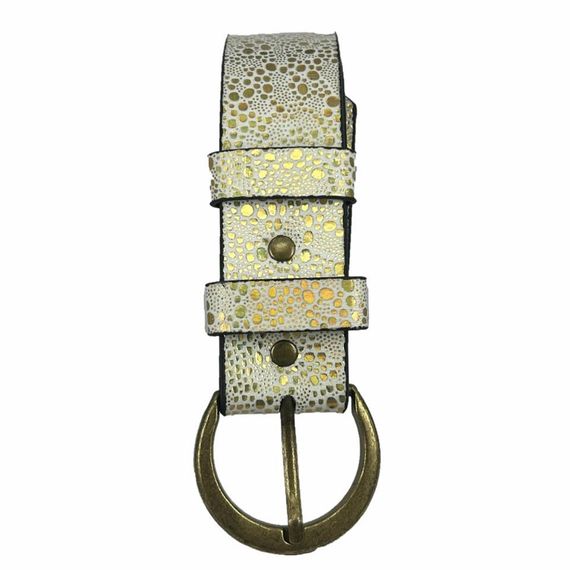 Vegan Leather Hll146 Women Belt 100 Cm White - photo 3