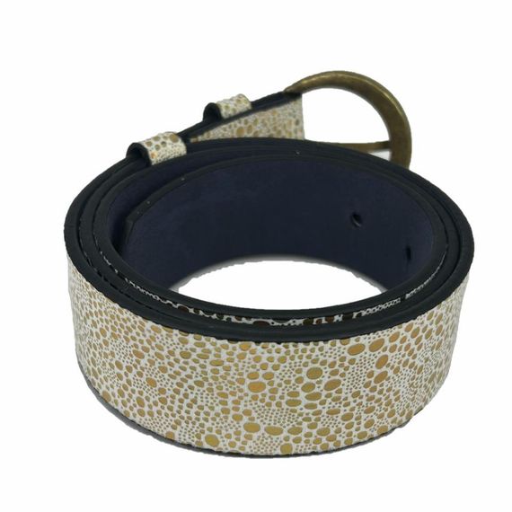 Vegan Leather Hll146 Women Belt 100 Cm White - photo 2