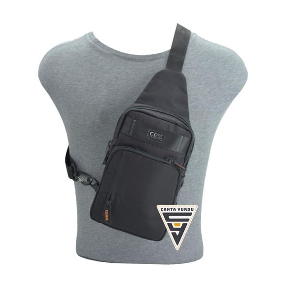 Ccs Omuz 31227 Askılı Çapraz Sırt Çantası Siyah - fotoğraf 3