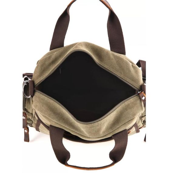 ÇÇS 31352 Canvas Shoulder Strap Briefcase Green - photo 3