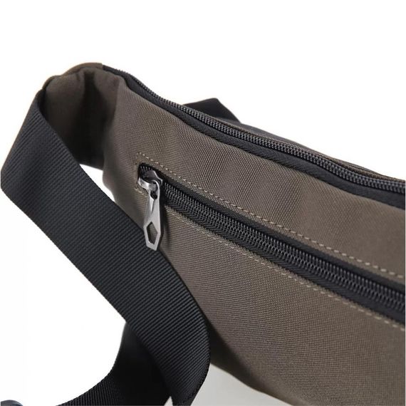 Сумка на пояс ÇÇS London зеленого кольору, розмір 24х15х5 см, з 1 зовнішнім та 2 внутрішніми кишенями для зручного доступу - фото 3