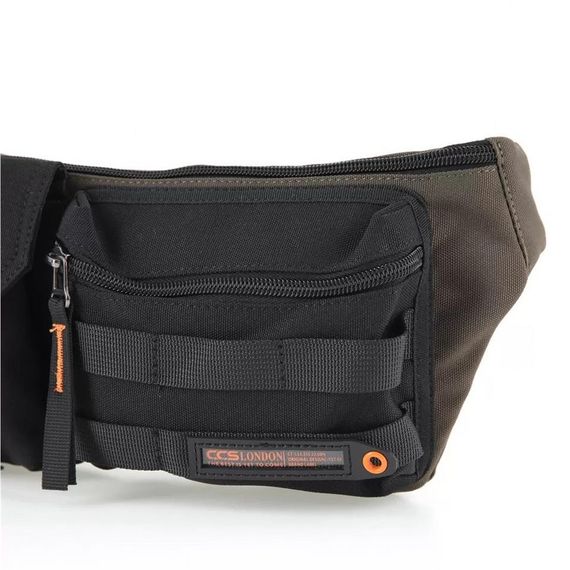 Сумка на пояс ÇÇS London зеленого кольору, розмір 24х15х5 см, з 1 зовнішнім та 2 внутрішніми кишенями для зручного доступу - фото 5