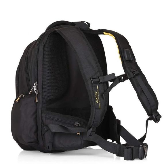 Водонепроницаемый рюкзак для ноутбука ÇÇS 51248 с USB-входом, черный, размер: единственный, с мягкой защитой для ноутбука до 15,6 дюймов - фото 4