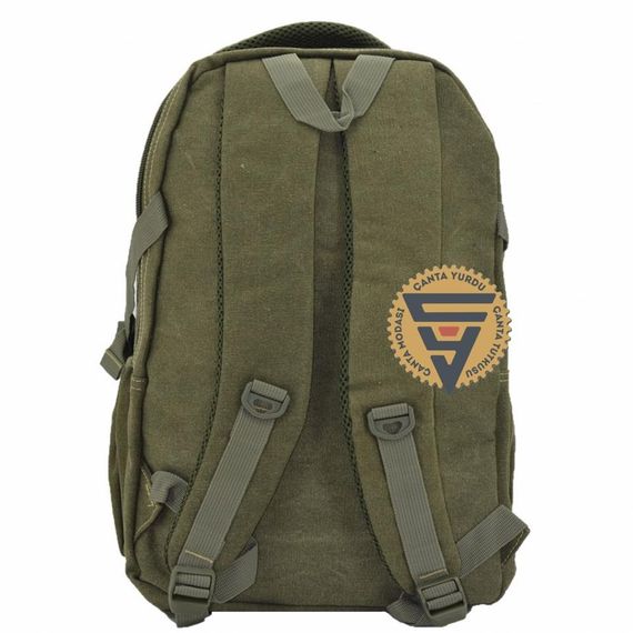 Ççs 51405 Su Geçirmez Kanvas Sırt Çantası Haki - fotoğraf 4