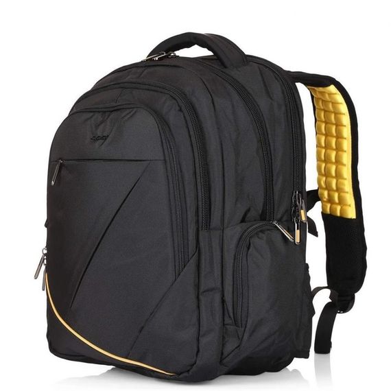 Водонепроницаемый рюкзак для ноутбука ÇÇS 51248 с USB-входом, черный, размер: единственный, с мягкой защитой для ноутбука до 15,6 дюймов - фото 1