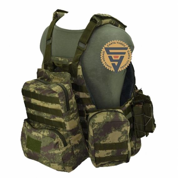 متعددة الوظائف كوردورا سترة عسكرية تكتيكية كاكي التمويه - صورة 4