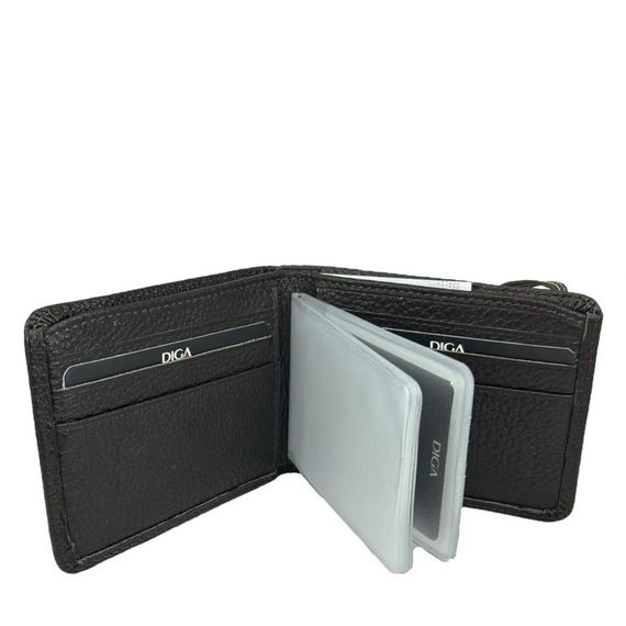 Diga 794 Hakiki Deri Lastikli Kartlık Cüzdan Kahve - фото 1