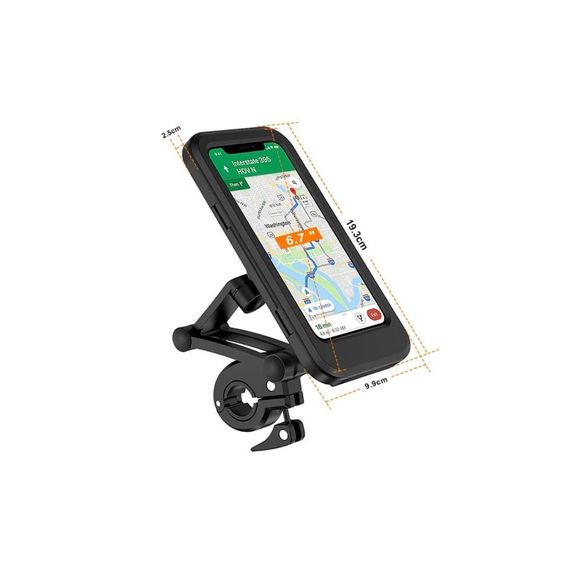 Motorcycle Waterprof Gps Phone Holder With Handlebar Case - photo 4