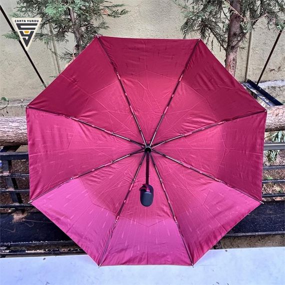 Marlux 711  Tam Otomatik Kadın Şemsiye Bordo - photo 4