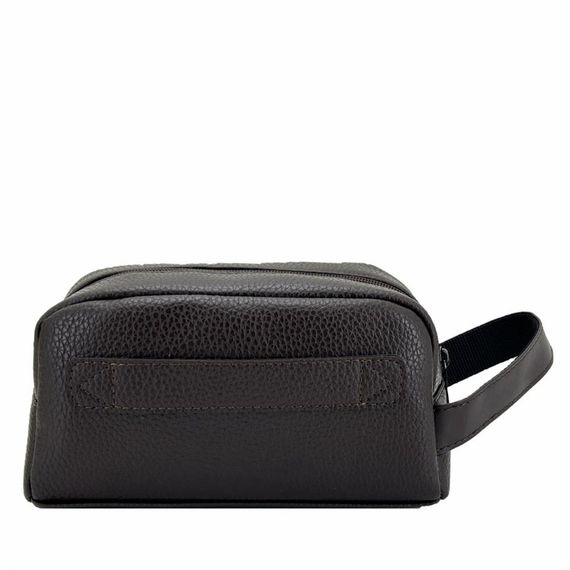 Сумка для путешествий Ççs London 31503 из экологической кожи, коричневая, с одним основным карманом 21x12x8 см - фото 3