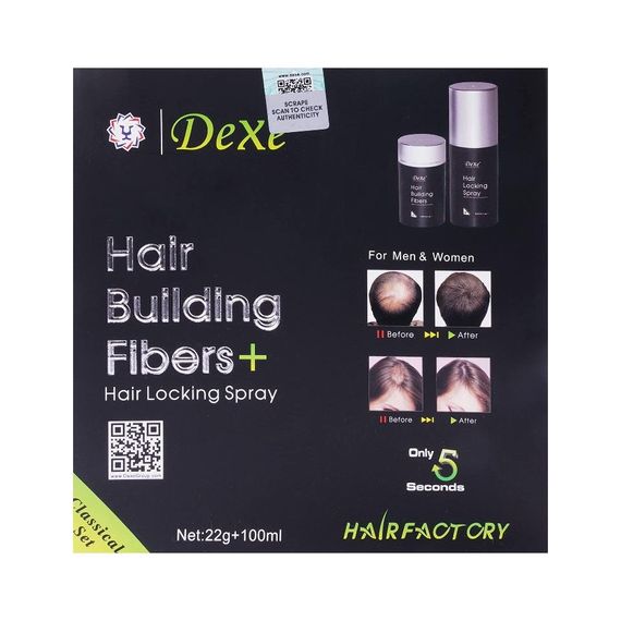 Dexe Saç Dolgunlaştırıcı Fiber Keratin Toz ve Sprey Siyah - fotoğraf 3