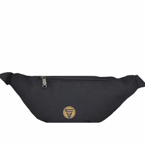 Чоловіча чорна сумка на пояс Ççs London 31391, з 3 кишенями на застібках, містка основна частина, підходить для різного використання - фото 3
