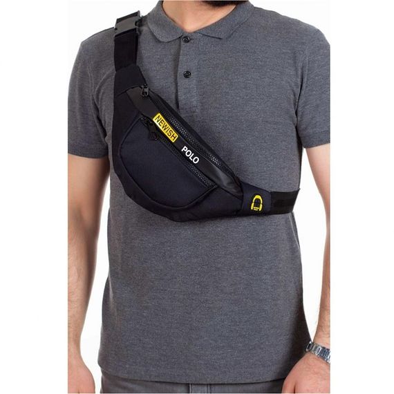 Newish Polo Accessories Bel Çantası Siyah - fotoğraf 2