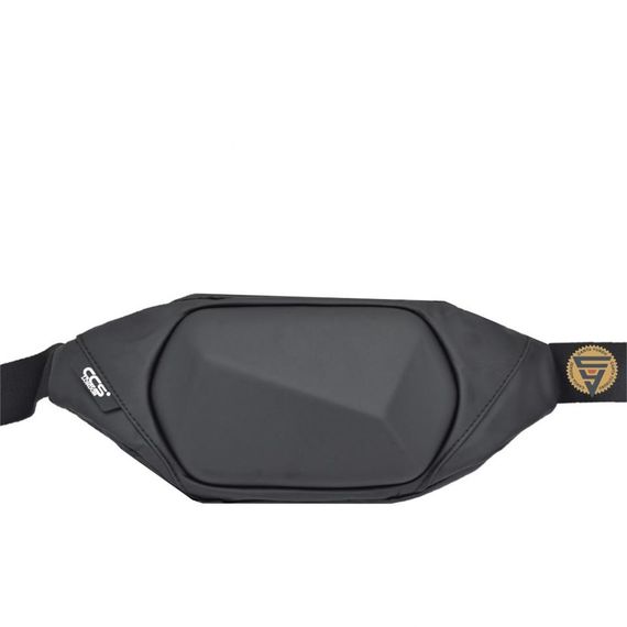 Сумка на пояс Ççs London 31349 чорного кольору, водонепроникний матеріал, місткий основний відділ, регульований пояс до 120 см - фото 1