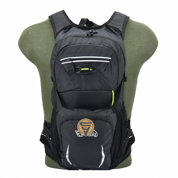 Young 40198 Bisiklet Paten Kaykay Suluklu Sırt Çantası Siyah - fotoğraf 4