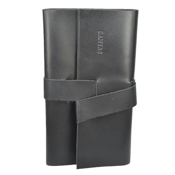 Genuine Leather Organizer Large Roll Black - photo 2