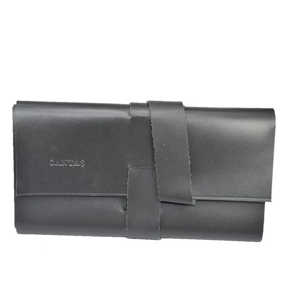 Genuine Leather Organizer Large Roll Black - photo 5