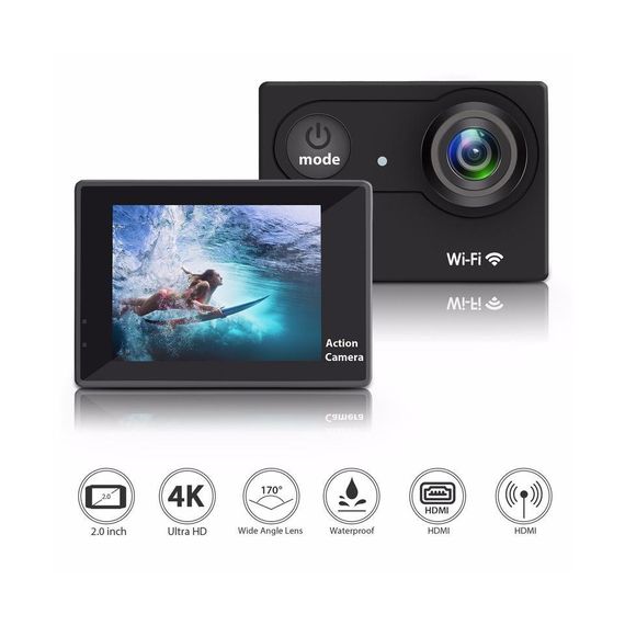 كاميرا الحركة واي فاي KS504 4K الترا اتش دي 170 درجة 32 جيجا بايت - صورة 4