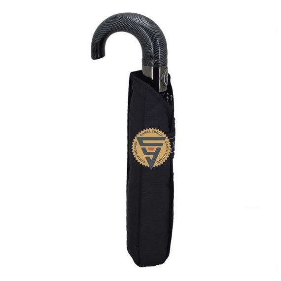 Marlux Tam Otomatik Baston Sap Şemsiye Siyah Sap - fotoğraf 3