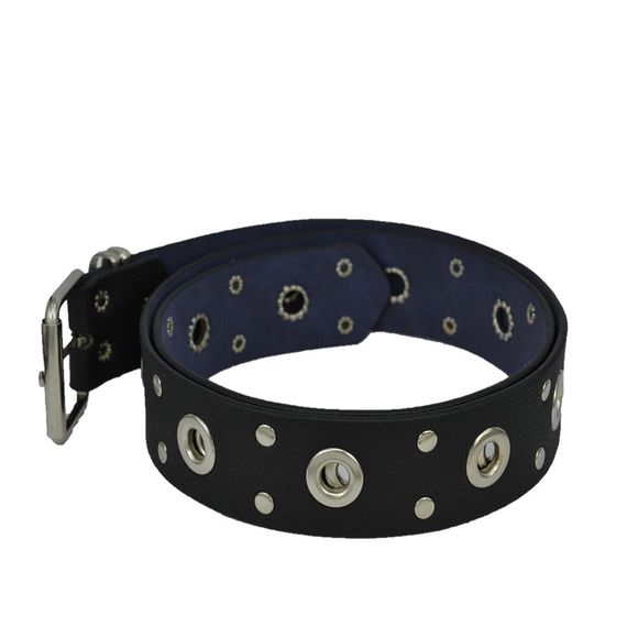 Vegan Leather Hll131 Pointed Women Belt 100 Cm Black - photo 2