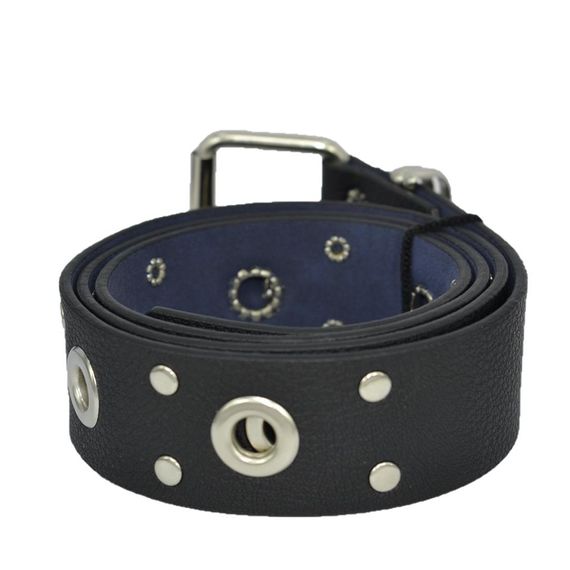 Vegan Leather Hll131 Pointed Women Belt 100 Cm Black - photo 3