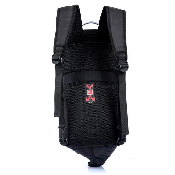 Спортивна сумка на плече та спинці Ççs 51283, розміри 29 x 45 x 18 см, чорна, з USB-входом, зручні у використанні, 1 основна та бокові кишені - фото 4