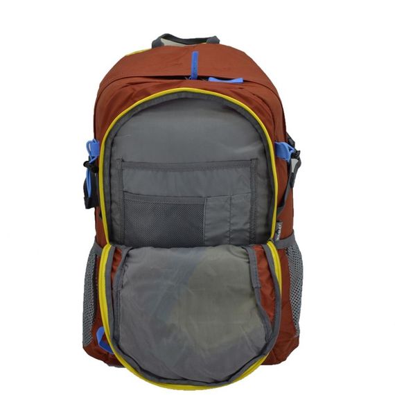 Мужской рюкзак Hayrer, 35 л, водоотталкивающий, красный, для треккинга и поездок, с ортопедической спинкой и карманами для ноутбука и аксессуаров - фото 3