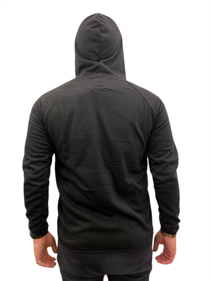 Men's Hooded Plain Basic Sweat with Pockets - 51631 - Black - photo 3