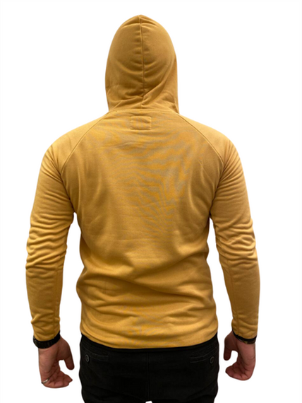 Men's Hooded Plain Basic Sweat with Pockets - 51631 - Mustard - photo 4