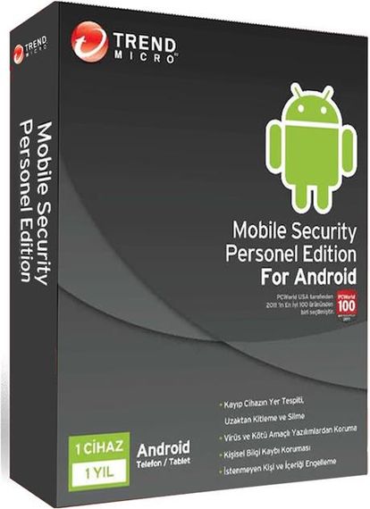 Програма Trend Micro Mobile Virüs 1 рік - 1 користувач для Android, унікальний захист та конфіденційність, контроль за дітьми, 5 ГБ онлайн пам'яті