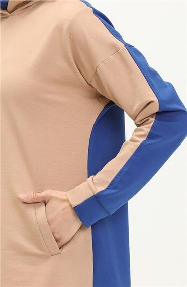 بدلة رياضية بلونين - 71080.026 - Beige متوفرة بمقاسات 38-46 - صورة 4