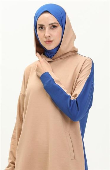 بدلة رياضية بلونين - 71080.026 - Beige متوفرة بمقاسات 38-46 - صورة 3