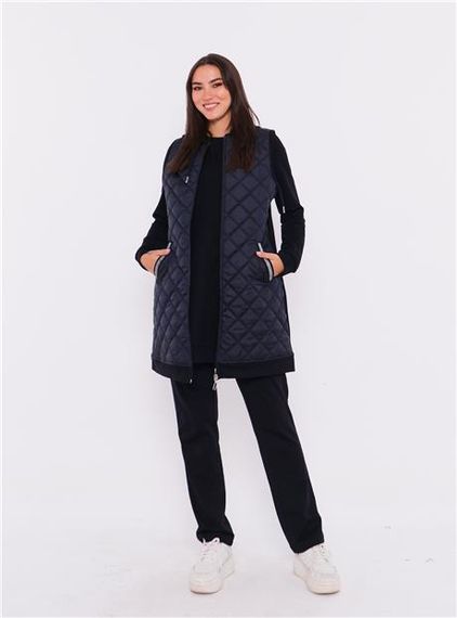 Мінімальний капітонний спортивний тривимірний набір, колір: темно-синій, розміри: 38-46 - фото 1