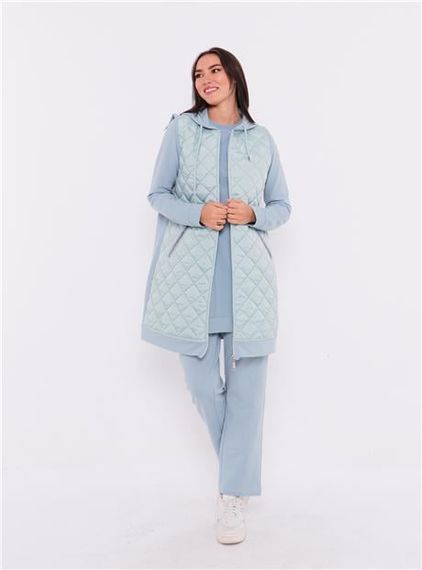 Мінімальний капітонований спортивний трійник - 70060.112 - Льодовий блакитний, різні розміри 38-46 - фото 2