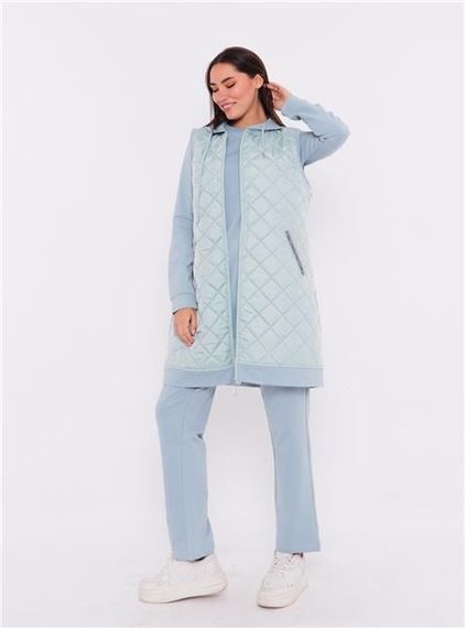 Мінімальний капітонований спортивний трійник - 70060.112 - Льодовий блакитний, різні розміри 38-46 - фото 5