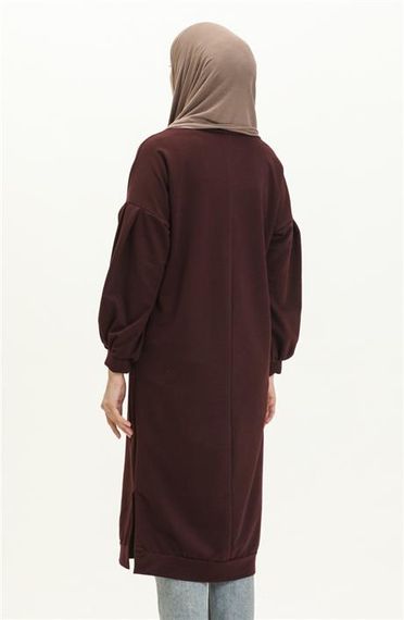 Світшот Hira Balon Колір: Мürdüm, Розміри: 38-46, Стиль: Основний, Довжина: Міді - фото 5