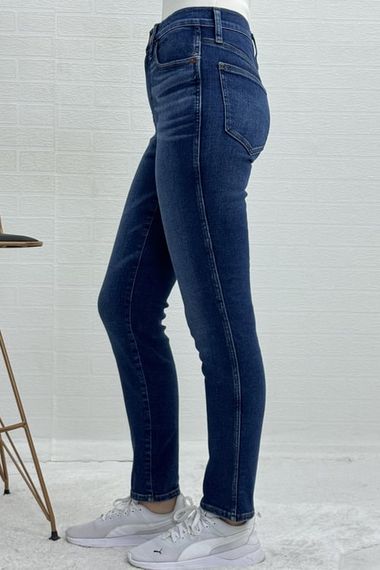 HIGH WAIST FULL LYCRA SKIN-LEG MOM JEANS WOMEN'S JEANS - photo 3