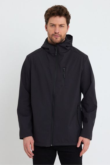 سترة رجالية من بولار سوتشيل مقاومة للماء مع ثلاث جيوب للأنشطة الخارجية - صورة 3