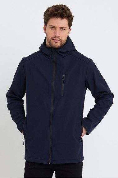 Store Erkek Polar Softshell Mont Su Geçirmez 3 Cepli Outdoor Spor Ceket - fotoğraf 4