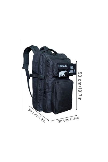 40 Lt Dağcı Outdoor Kamp Askeri Taktik Su Geçirmez Sırt Çantası 2 Adet Patch Hediyeli - photo 3