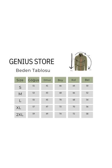 Genıus Store Erkek Polar Tam Fermuarlı 3 Cepli Outdoor Polar Ceket Tactical Flecee POLAR-GNS