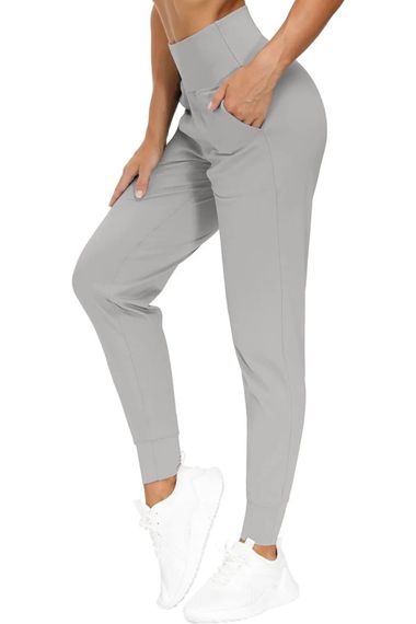 Kadın Yüksek Bel Yoga Koşu Egzersiz Joggers Hafif Eşofman Altı JOGER-EŞOFMAN - fotoğraf 3