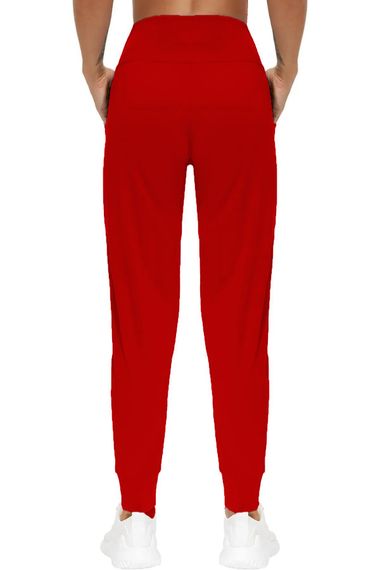 Kadın Yüksek Bel Yoga Koşu Egzersiz Joggers Hafif Eşofman Altı JOGER-EŞOFMAN - fotoğraf 5